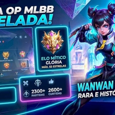 Conta MLBB | Hanabi Collector + Karina KOF + Wamwam M-Word + 3 Luckybox
