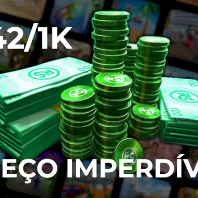 Robux Via Roblox Plus - 42 Reais/1000 Robux