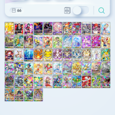 Conta PTCG Pocket — Solgaleo Gold + 47 Full Art + Medalha Mestre várias seasons
