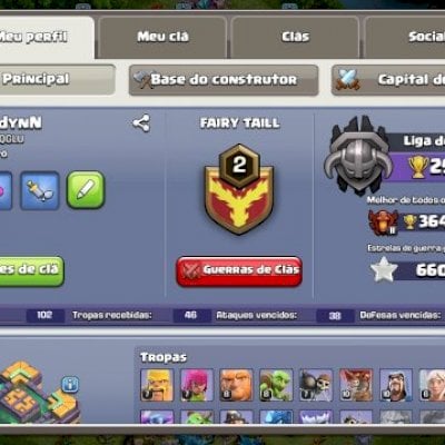 Vendo conta clash of clans!