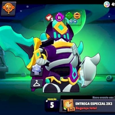 Conta de brawl stars com 14k e hipercargas não desbloqueadas