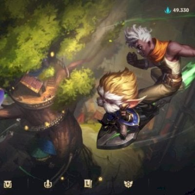 Conta wild rift focada em cosméticos