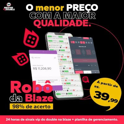 MESTRE DO DOUBLE - ROBO DA BLAZE 98?ASSERTIVIDADE REAL