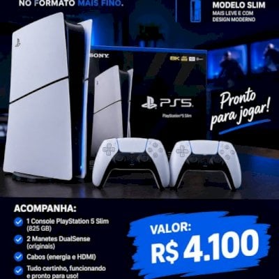 PS5 SLIM + 2 CONTROLES