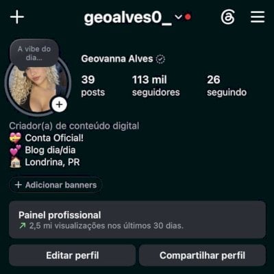 CONTA FEMININA - 113k de Seguidores 🔥