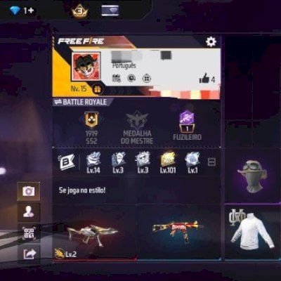 AVENTUREIRO+GOLA ALTA BRANCA+MP5 EVOLUTIVA+UMP ATRIBUTADA