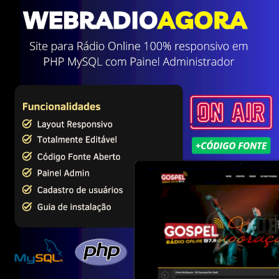 Script para Web Rádio Online Com Painel Administrativo