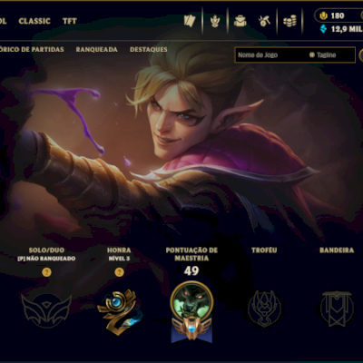 CONTA SMURF LOL RANKED OPEN | 9 SKINS | TALON ZYRA ZOE - FULL ACESSO