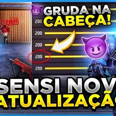 😱 ACHEI A MELHOR SENSI XITADA 😱 DO FF PARA DA CAPA EM TODOS OS CELULARES 🎉