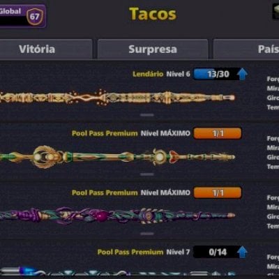 CONTA LINDA DE 8 BALL POOL