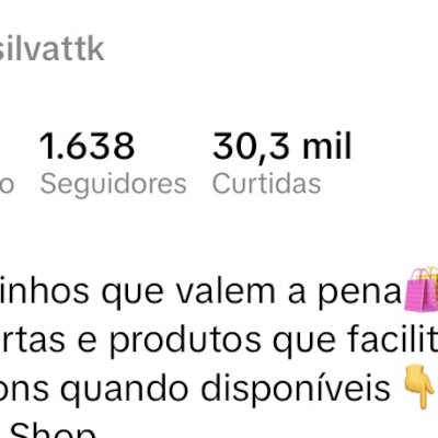 Conta TikTok com 1600 Seguidores