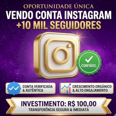 CONTAS INSTAGRAM +10 K DE SEGUIDORES