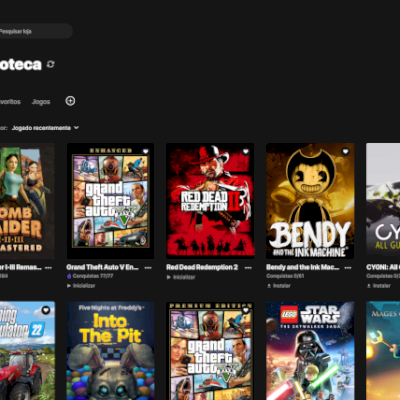 CONTA EPIC GAMES COM RED DED 2, GTA V E OUTROS JOGOS