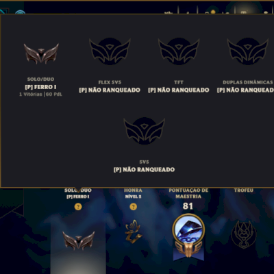 Ferro 1 com 35 Champs e 50 Skins