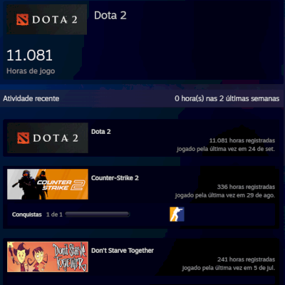 CONTA STEAM ANTIGA E COMPLETA | DOTA 2 IMMORTAL | CS2 PRIME | BIBLIOTECA GRANDE