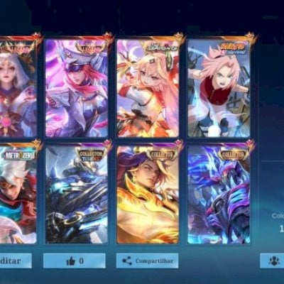 CONTA MLBB, 508 SKINS, HIGH ELO 538 STAR