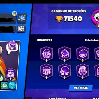 CONTA BRAWL STARS FULL | 107/107 BRAWLERS | TUDO LIBERADO | END GAME