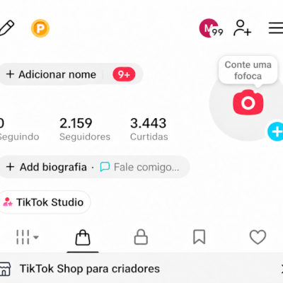 CONTA TIK TOK SHOP 2,1K SEG E 3,4K DE CURT (SHOP ATIVO) (CONTAS TIK TOK SHOP)